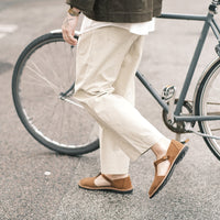 Signature Curve Legged Trouser - Cotton Edition - Sand Gray
