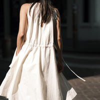 Papery Layered Dress - SS26 - Rice White