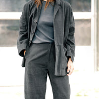 Oversized Blazer - SS26 - Charcoal Black