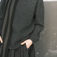 Boiled Wool Keepsake Jumper - FW25 - Charcoal