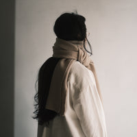 Long Scarf - Boiled Wool - FW25 - Sand Beige
