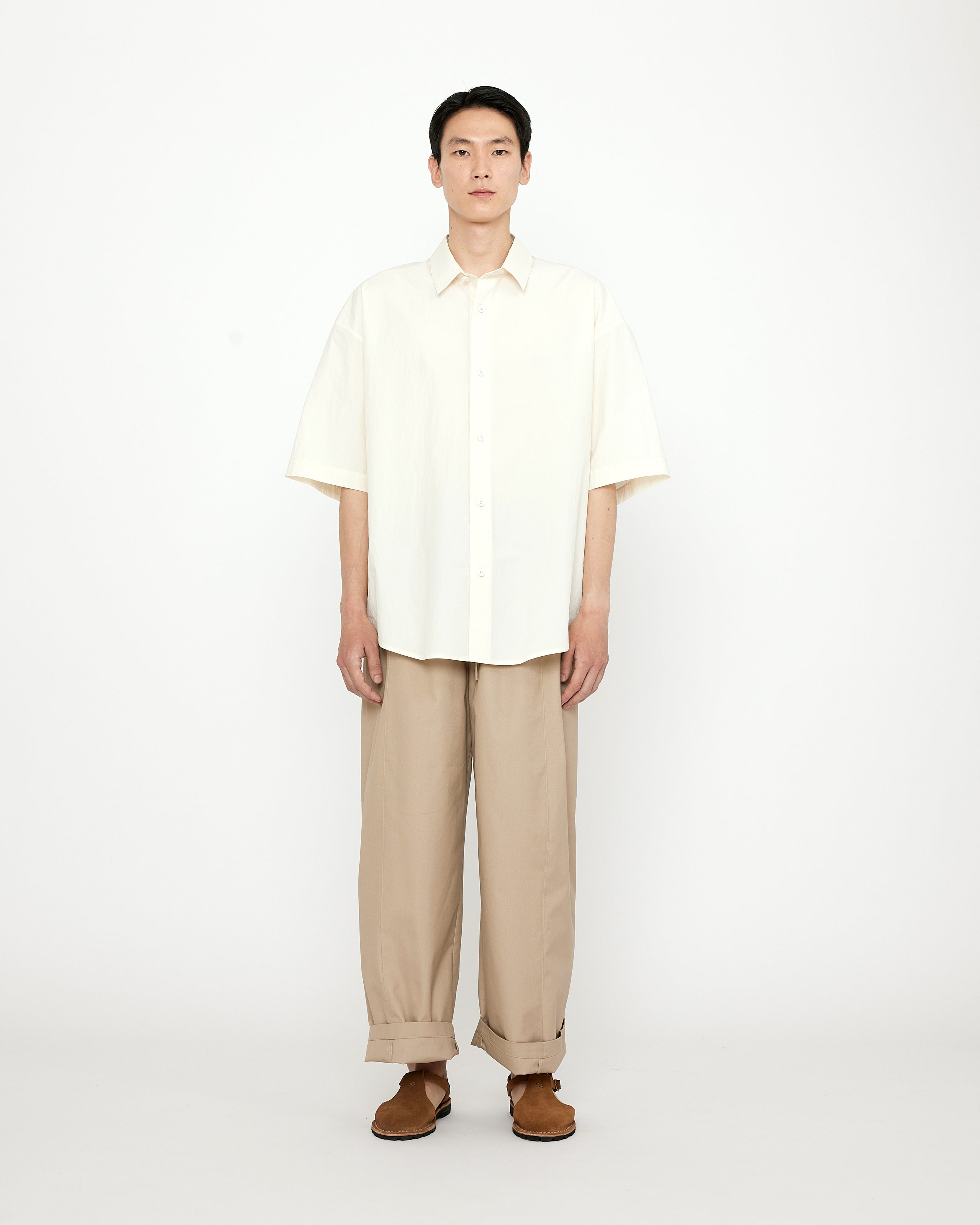 Papery Oversized Men's Short Sleeves - SS24 - Off-White
