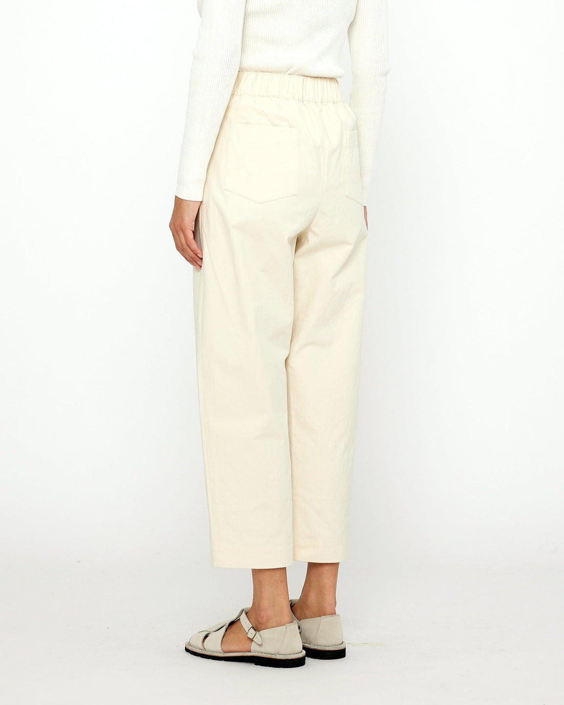 Signature Curve Legged Trouser - Cotton Edition - Off-White