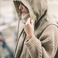 Waxed Hooded Vest - FW26 - Tan