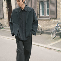 Lapel Short Coat - SS26 - Washed Black