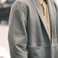 Open Short Coat - FW26 - Washed Black