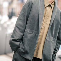 Open Short Coat - FW26 - Washed Black