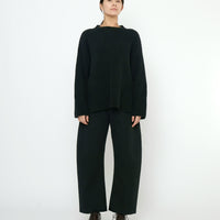 Oversized Ribbed Mockneck - FW25 - Black