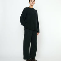 Oversized Ribbed Mockneck - FW25 - Black