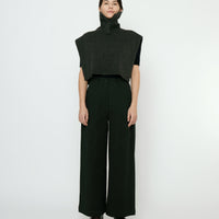 Knit Turtleneck Vest - FW25 - Charcoal