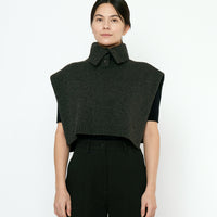 Knit Turtleneck Vest - FW25 - Charcoal
