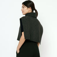 Knit Turtleneck Vest - FW25 - Charcoal