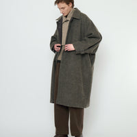 Cuffed Wool Coat - FW25 - Heathered Pebble