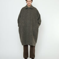 Cuffed Wool Coat - FW25 - Heathered Pebble