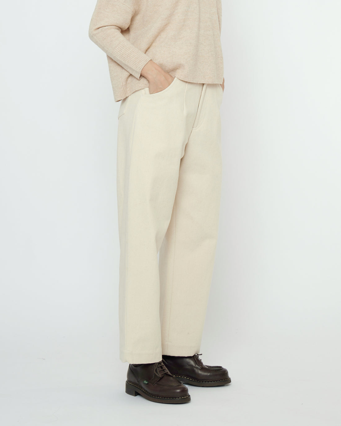 Signature Curve Legged Trouser - Fall Edition - Off-White