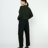 Striped Ribbed Mockneck - FW25 - Gray Black