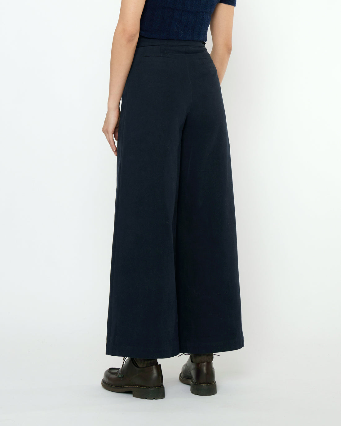 Signature Wide-Legged Trouser - Fall Edition - Navy Black