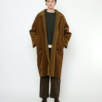 Double Faced Corduroy Coat - FW25 - Sepia Brown