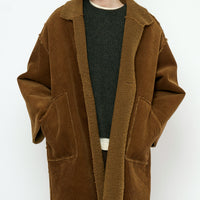 Double Faced Corduroy Coat - FW25 - Sepia Brown