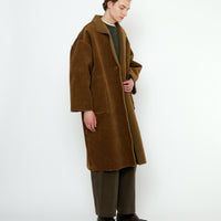 Double Faced Corduroy Coat - FW25 - Sepia Brown