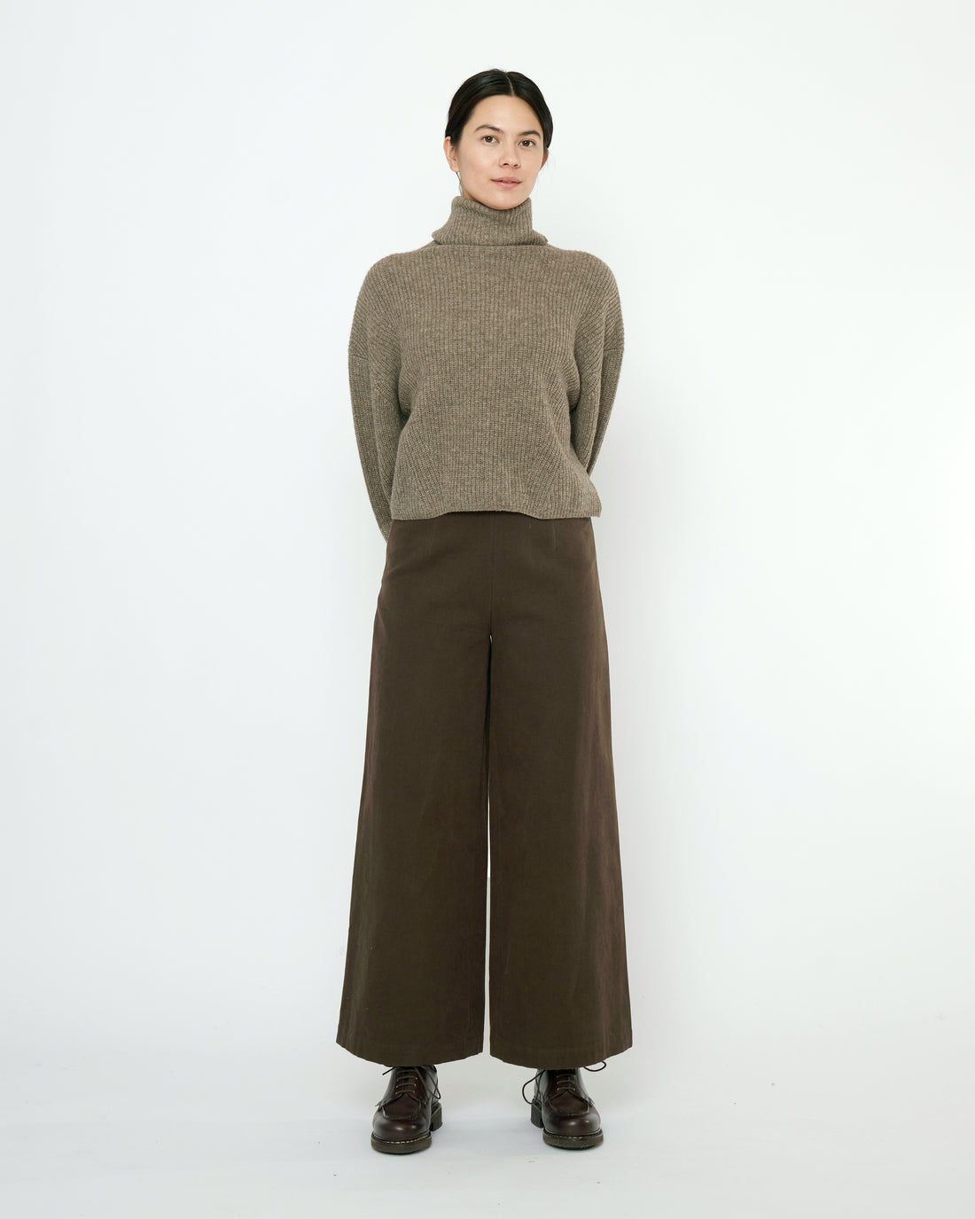 Signature Wide-Legged Trouser - Fall Edition - Taupe Brown