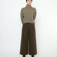 Signature Wide-Legged Trouser - Fall Edition - Taupe Brown