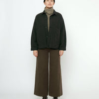 Signature Panel Pockets Shirt Jacket - Textured Edition - Black