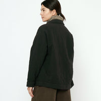 Signature Panel Pockets Shirt Jacket - Textured Edition - Black