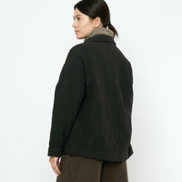 Signature Panel Pockets Shirt Jacket - Textured Edition - Black