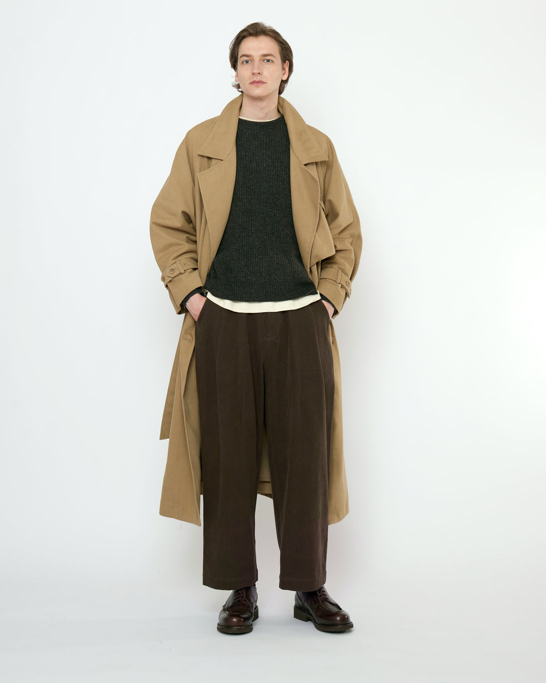 Signature Pleated Trouser - Fall Edition - Taupe Brown