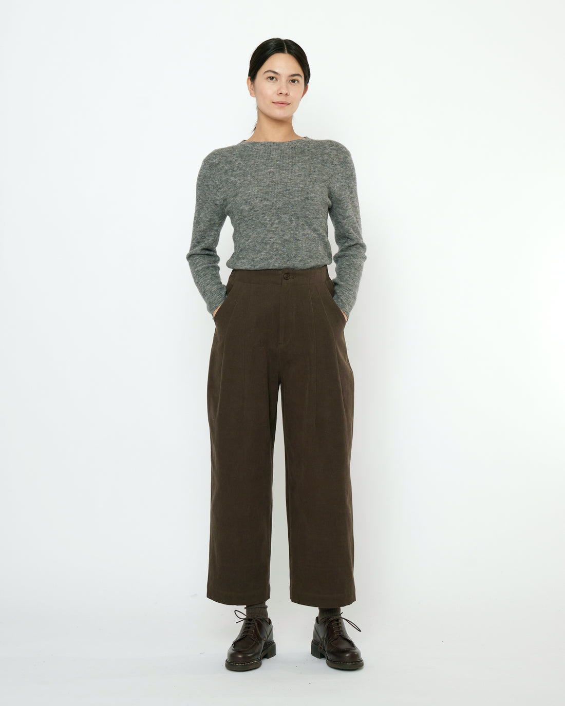 Signature Pleated Trouser - Fall Edition - Taupe Brown