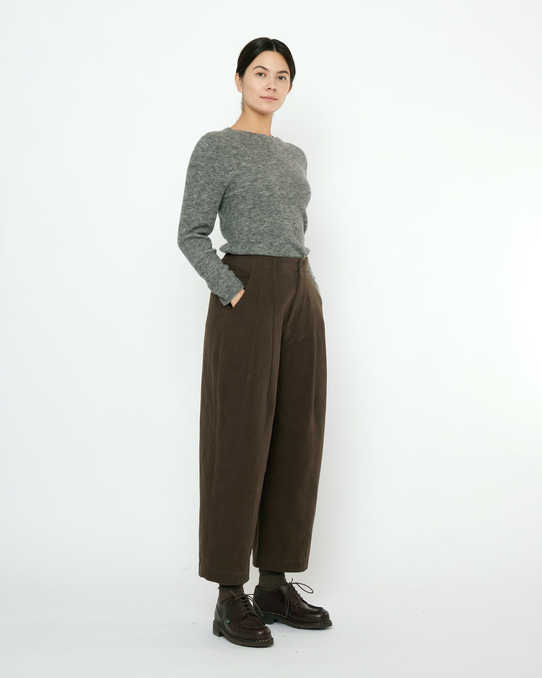 Signature Pleated Trouser - Fall Edition - Taupe Brown