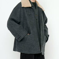 Blouson Short Coat - FW25 - Heather Gray