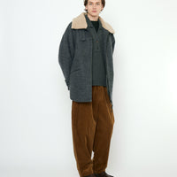 Blouson Short Coat - FW25 - Heather Gray