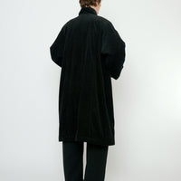 Padded Corduroy Fleece Coat - FW25 - Black