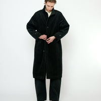 Padded Corduroy Fleece Coat - FW25 - Black