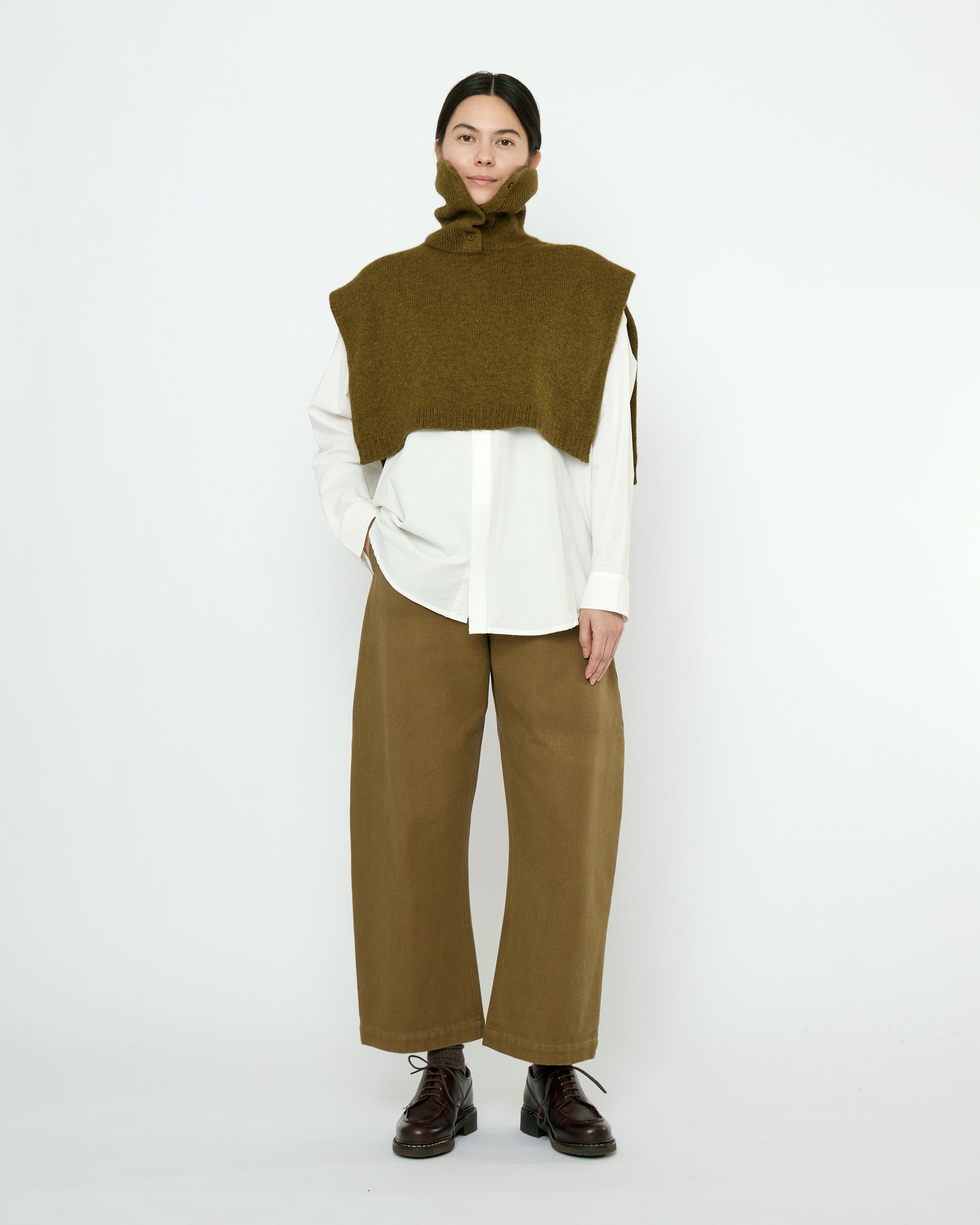 Knit Turtleneck Vest - FW25 - Kelp – 7115 by Szeki - Copenhagen