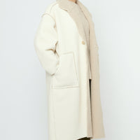 Double Faced Corduroy Coat - FW25 - Off-White
