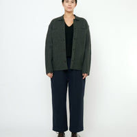 Boiled Wool Shirt Jacket - FW25 - Charcoal