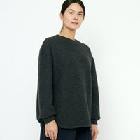 Boiled Wool Keepsake Jumper - FW25 - Charcoal