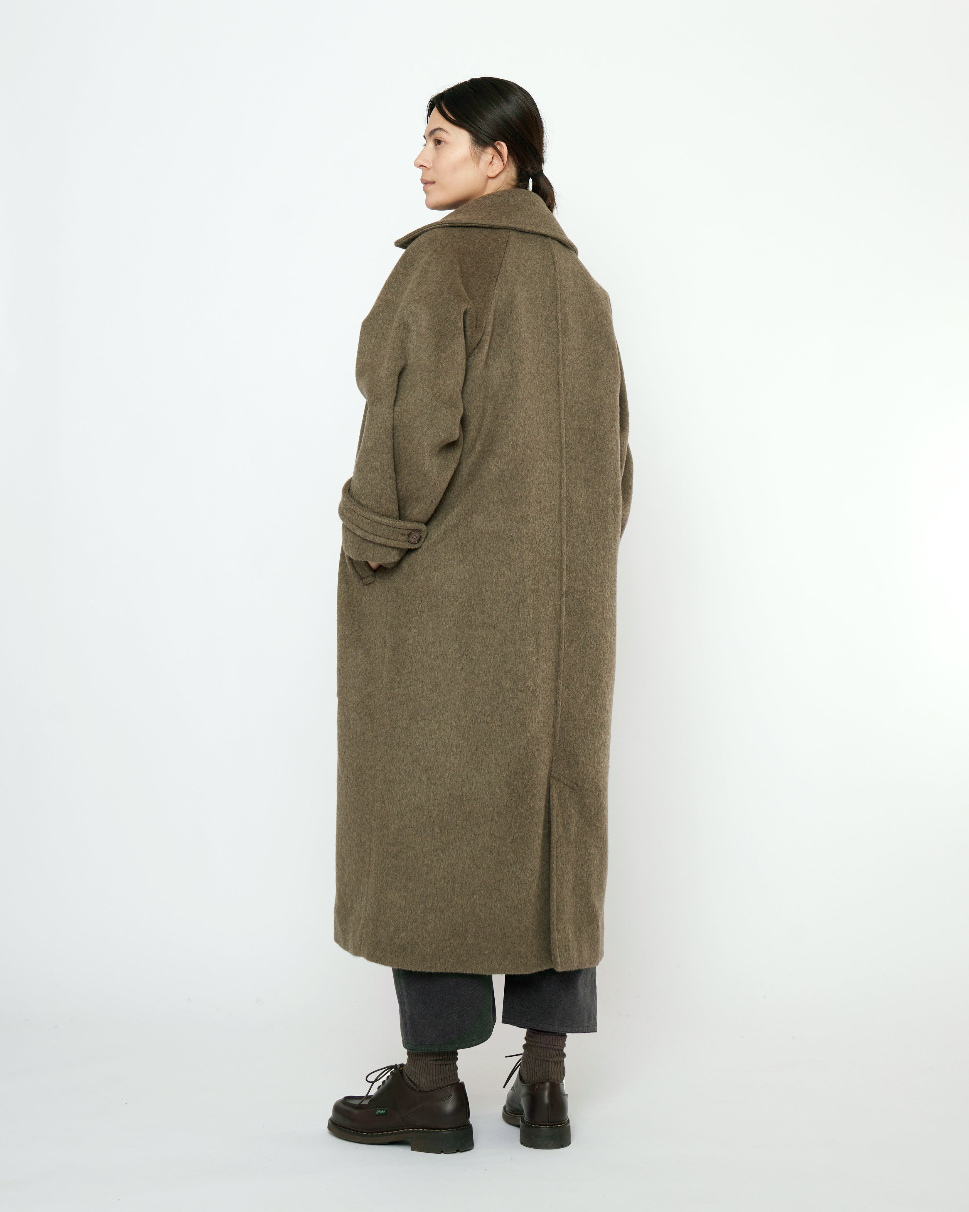 Balmacaan Coat - FW25 - Olive Gray – 7115 by Szeki - Copenhagen