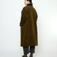Padded Corduroy Fleece Coat - FW25 - Deep Olive