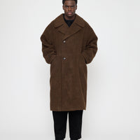 Double Breasted Wool Coat - FW26 - Dark Chestnut