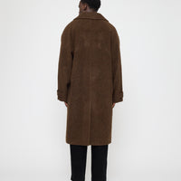 Double Breasted Wool Coat - FW26 - Dark Chestnut