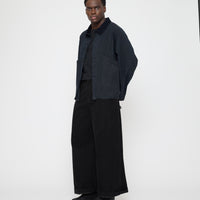 Panel Pockets Shirt Jacket - Waxed Edition - FW26 - Navy Black