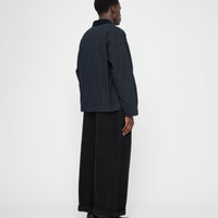 Panel Pockets Shirt Jacket - Waxed Edition - FW26 - Navy Black