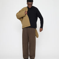 Reversible Padded Blazer - FW26 - Charcoal & Tan