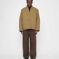 Reversible Padded Blazer - FW26 - Charcoal & Tan