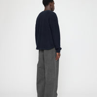 Tailored Curve Legged Trouser - FW26 - Washed Black