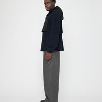 Waxed Hooded Vest - FW26 - Charcoal